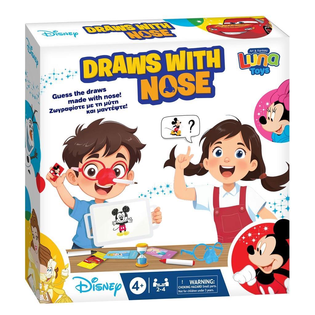 TABLE BOARD GAME DRAWS WITH NOSE 27X27X5CM DISNEY HEROES | DIAKAKIS IMPORTS  S.A.