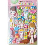 STICKERS DRESS UP GIRL 4DESIGNS