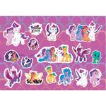 PAINTING BLOCK MY LITTLE PONY 23X33 40SH  STICKERS-STENCIL-2 COLORING PG  2DESIGNS