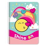 SPIRAL NOTEBOOK 17X25 2SUBS  60SH  SMILEY