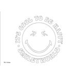 PAINTING BLOCK SMILEY 23X33 40SH  STICKERS-STENCIL-2 COLORING PG  2DESIGNS.