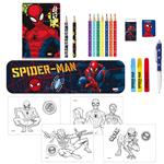 COLORING SET WITH PENCIL CASE 25PCS IN PP BOX SPIDERMAN