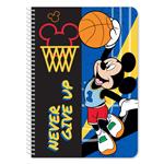 SPIRAL NOTEBOOK 17X25 2SUBS 60SH  MICKEY 2DESIGNS