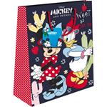 PAPER GIFT BAG 33X12X45 MICKEY/MINNIE WITH FOIL 2DESIGNS