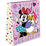 PAPER GIFT BAG 18X11X23 MICKEY/MINNIE WITH FOIL 2DESIGNS N