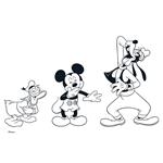 PAINTING BLOCK MICKEY 23X33 40SH  STICKERS-STENCIL-2 COLORING PG  2DESIGNS.