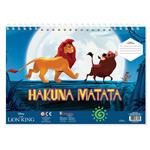 PAINTING BLOCK LION KING 23X33 40SH  STICKERS-STENCIL-2 COLORING PG  2DESIGNS.