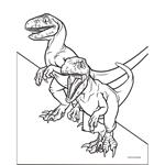 COLORING PAGES 24SH+1SH STICKERS+6MINI MARKERS JURASSIC