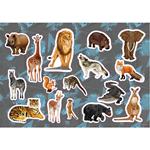 PAINTING BLOCK ANIMAL PLANET 23X33 40SH  STICKERS-STENCIL-2 COLORING PG  2DESIGNS.