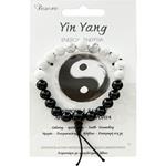 GEMSTONE BRACELET YING YANG MOOD