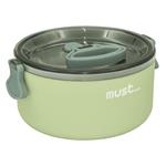 LUNCH BOX 1050ML WITH SPOON 17X15X8,5 MUST 3COLORS