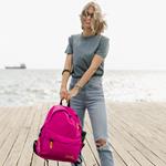 BACKPACK MUST MONOCHROME PLUS 32X17X42 4CASES FUCSHIA 900D RPET