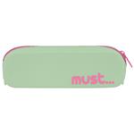 SILICONE PENCIL POUCH 20X5X6 MUST FOCUS GLOW IN THE DARK 4COLORS