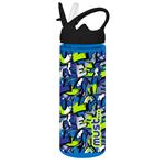 WATER CANTEEN 500ML PS  WITH STRAW 6,5X21,5 MUST 4DESIGNS