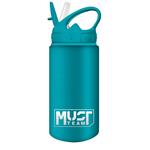 WATER CANTEEN 500ML ALUMINUM 7X19,5CM WITH STRAW MUST 4COLORS
