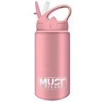 WATER CANTEEN 500ML ALUMINUM 7X19,5CM WITH STRAW MUST 4COLORS