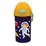 WATER CANTEEN 500ML PP WITH STRAW 9X19 MUST 4DESIGNS BOY