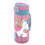 WATER BOTTLE PP 500ML 4DESIGNS MUST WITH STRAW 7X17,5CM