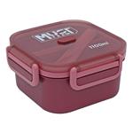 LUNCH BOX 1100ML PP WITH SPOON & FORK 16,6X16,6X8,8CM MUST 3COLORS