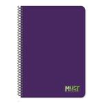 SPIRAL NOTEBOOKS A4 3SUBS 90SH MONOCHROME MUST 4COLORS