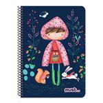 SPIRAL NOTEBOOK A4 2S 60SH MUST SWEETY