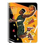 SPIRAL NOTEBOOK A4 1S 30SH MUST TOP GAME