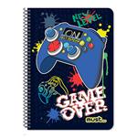 SPIRAL NOTEBOOK A4 2S 60SH MUST TOP GAME