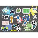PAINTING BLOCK MUST BOY 23X33 40SH  STICKERS-STENCIL-2 COLORING PG  2DESIGNS.