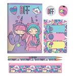 STATIONERY SET MUST IN PVC BAG GIRL