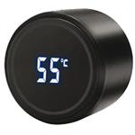 Θερμός Must 500ml Ανοξείδωτο με ένδειξη θερμοκρασίας LED και rubber υφή Μαύρο