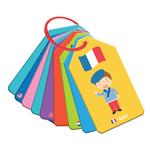 EDUCATIONAL CARDS FLAGS AND COUNTRIES OF THE WORLD 24PCS LUNA