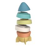 STACKING TOWER ROCKET 6PCS 10Χ10Χ20CM LUNA