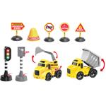 CONSTRUCTION WITH TRAFFIC SIGNS WITH SOUND 37X7,5X22,5CM LUNA