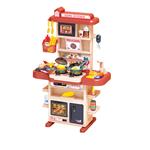 KITCHEN PLAY SET 74CM W/LIGHT&MUSIC&MIST SPRAY 48X12,5X39CM LUNA