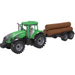 Tractor Friction Luna Toys with logs and sound 48x12,8x15,5cm.