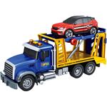 CAR TRANSPORTER TRUCK FRICTION 1:14 34,5Χ12Χ18CM WITH SOUND & LIGHT LUNA