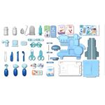 Doctor Station Set Luna Toys 42Pcs 40x17x55cm.