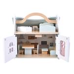 Doll House Set Wooden Luna Toys 9 Pcs 32,5x24,5x30cm.