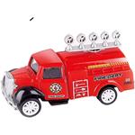 Vehicle Fire Truck Metallic Pull Back 1:55 Luna Toys 12x4,5x6,5cm. 4 Designs