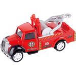 Vehicle Fire Truck Metallic Pull Back 1:55 Luna Toys 12x4,5x6,5cm. 4 Designs