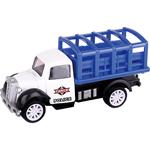 VEHICLE POLICE TRUCK METALLIC PULL BACK 1:55 12X4,5X6,5CM 4DES LUNA