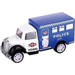 VEHICLE POLICE TRUCK METALLIC PULL BACK 1:55 12X4,5X6,5CM 4DES LUNA