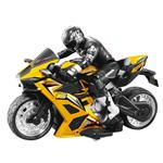 Remote Control Bike with Rider Luna Toys with light 1:10, 2.4Ghz 2 colors 26,7x11,9x17,6cm