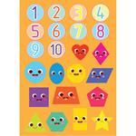 ACTIVITY BOOK NUMBERS AND SHAPES A4 24PAGES WITH STICKERS THE LITTLIES