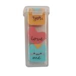 ERASER SET 3PCS IN POT 50X20mm THE LITTLIES