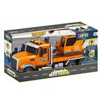 CRANE TRUCK 1:14 FRICTION 34,5Χ12Χ18CM WITH SOUND & LIGHT LUNA