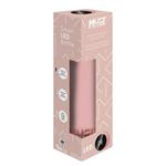 VACUUM FLASK 500ML STAINLESS STEEL LED 6,5Χ22,5CM PINK RUBBER MUST