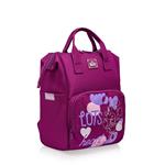 BACKPACK 2CASES PURPLE MINNIE