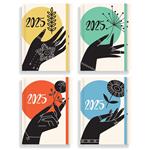 Calendar Daily 2025 Tesoro Hands 12x17cm. 4 Designs