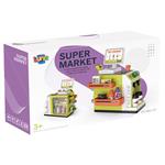 SUPER MARKET PLAY SET 46PCS 37,5Χ20,5Χ41CM WITH SOUND&LIGHT GREEN LUNA